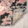 Abstract Area Rug in Pink