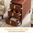 Advit Solid Wood 3 - Drawer End Table with Storage