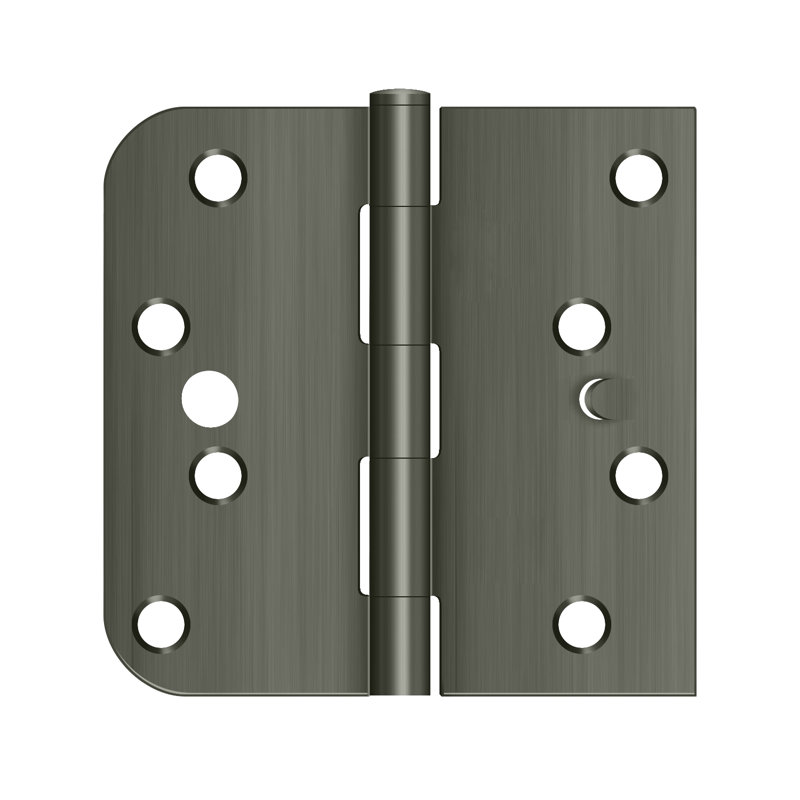 Charnière carrée 4 po x 4 po x 5/8 po Deltana S44058TT15-L / H; finition nickel satiné, Nickel brossé