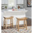 Sean Acacia Solid Wood Counter Stool-46240975