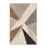 Tapis moelleux moelleux à motif abstrait moderne et contemporain beige