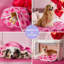 Couverture imperméable pour chiots pour grands chiens - couvertures lavables pour chien à double face avec jacquard chaud et molleton Sherpa doux, couverture pour chat pour la protection du lit, motif à motif d'amour, rose