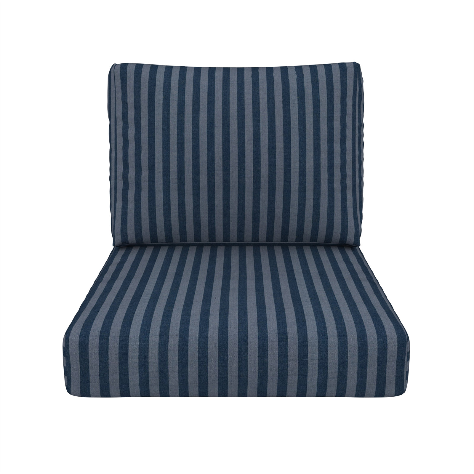Kacy Sunbrella Outdoor Lounge Chair Cushion, Sunbrella Sail Away Denim