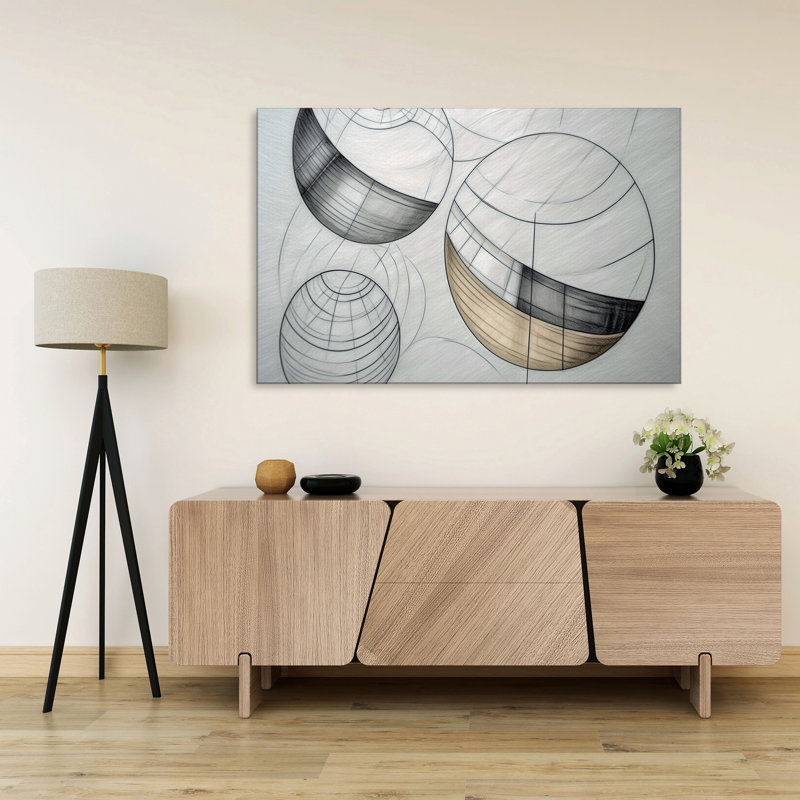 Cercles en mouvement, H 20 po x l 30 po
