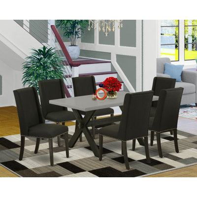 Ensemble de table de salle à manger 7 pièces 7 pièces Modernes