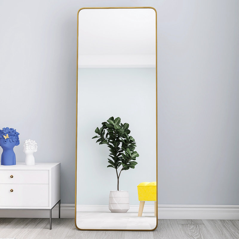 Miroir taille réelle, Or, 65 po x 22 po