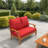 Sunbrella Outdoor Loveseat Cushion, Deep Seat/Back Replacement Cushion 5 Inch-8403114