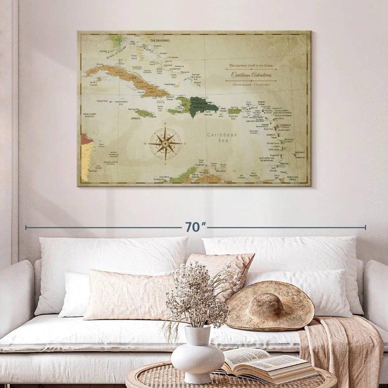 My Home II, punaise des Caraïbes, Alvertia, H 32 po x l 48 po