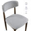 Chaise rembourrée en bois massif Lixy-462644744