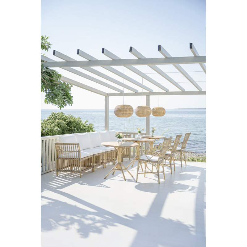 Piano Outdoor Dining Armchair, Natural