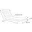 Coussin de chaise longue d'extérieur 1 pièce Murphie Marlowe Sunbrella®-1277309590