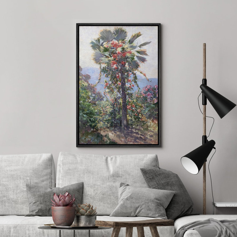 Nature tropicale, palmiers tropicaux, fleurs sauvages, illustrations, art moderne, botanique, campagne, campagne