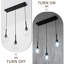 Luminaire suspendu pour îlot de cuisine 3 lumières avec globe d'eau martelé-784316791-784316788