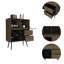Armoire de bar 4 tiroirs et acajou 4 bouteilles Black Wengue