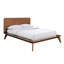 Lit en noyer massif de style Mid-Century moderne Eastern King-1203624090
