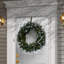 The Holiday Aisle® Memory-Shape Norwood Fir Wreath with White LED Lights-1557272617