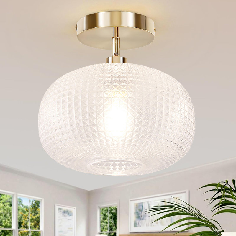 Plafonnier semi-encastré, luminaires de couloir, luminaires rétro, luminaires de cuisine au plafond, luminaire en verre globe, luminaire de placard, luminaire suspendu pour porche de chambre à coucher