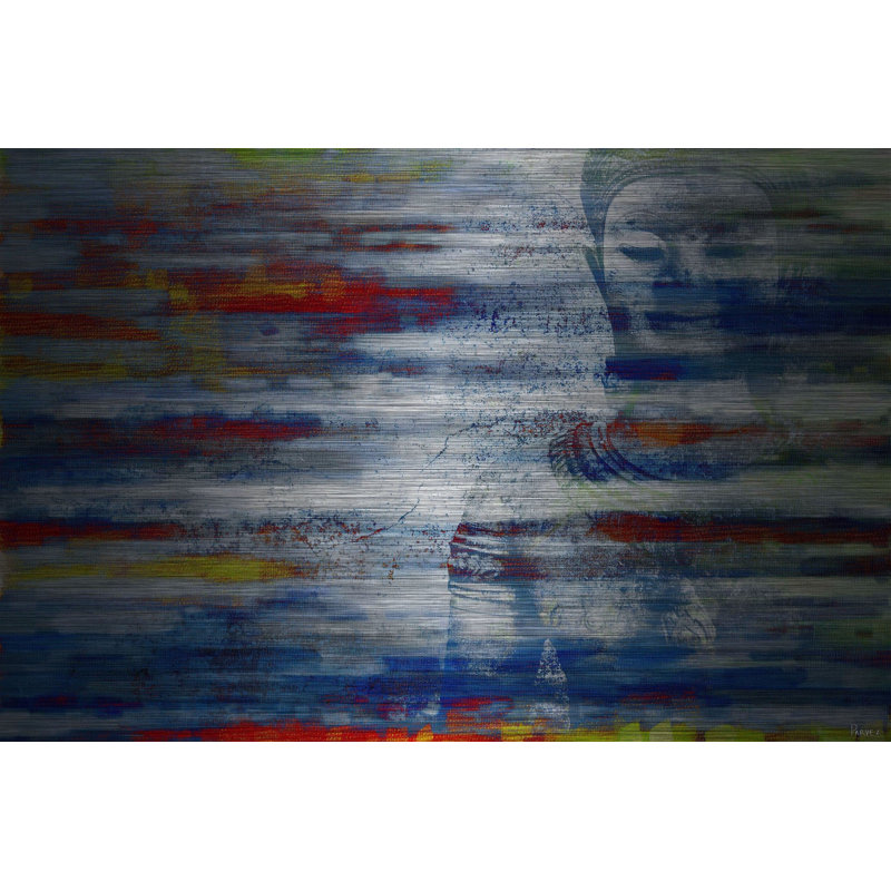 « blue silence » par parvez taj,, reproduction d’art sur aluminium brossé, H 24 po x l 36 po x P 1,5 po