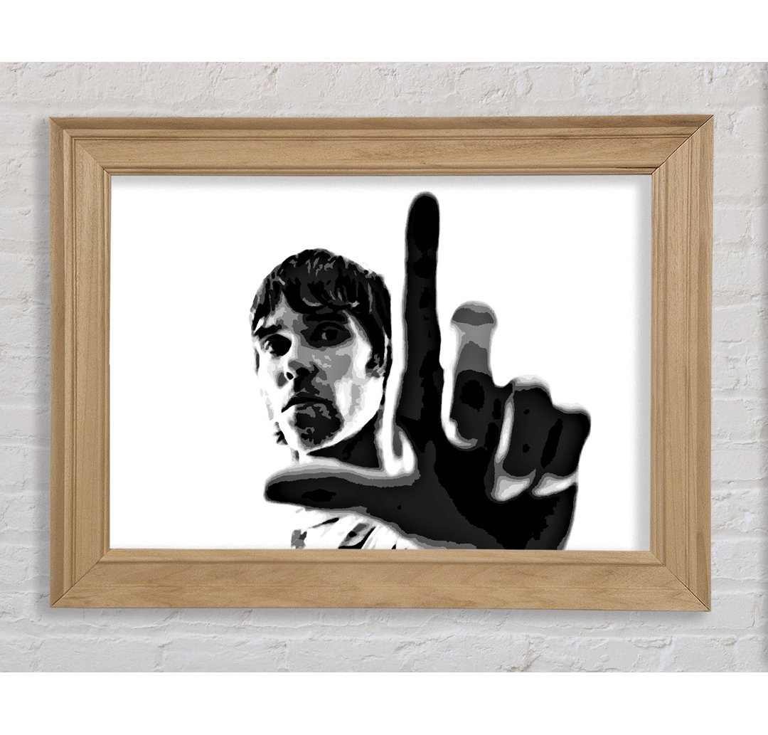 Ian Brown Look B N W - Einzelne Bilderrahmen Kunstdrucke