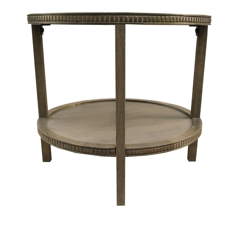 Kenedy Solid Wood End Table, Fawn Brown