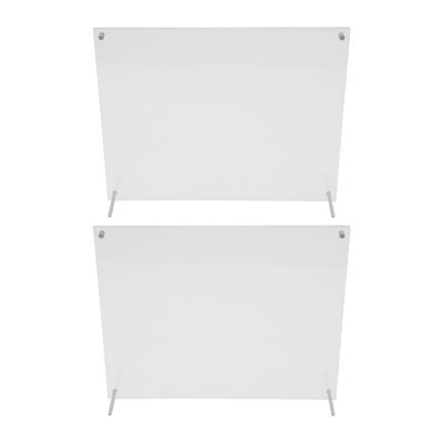 2 PCS Acrylique Cadres photo 11x14 Pouces Transparent Bureau Cadres Photo Sans Cadre pour photos