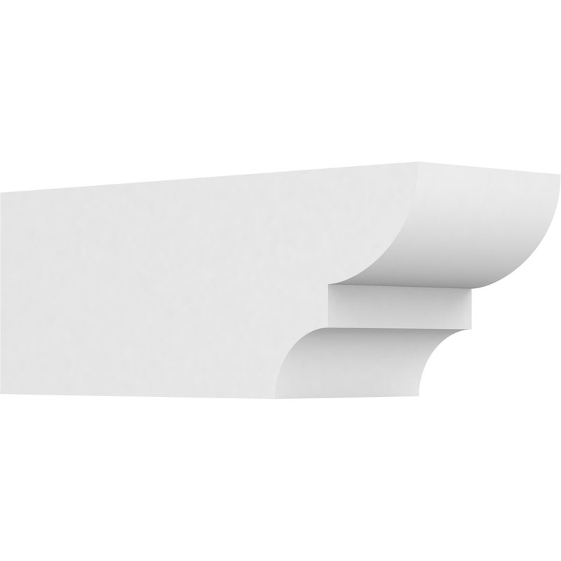 6"W x 6"H x 16"L Standard Ridgewood Architectural Grade PVC Rafter Tail, 6"H x 6"W x 16"D