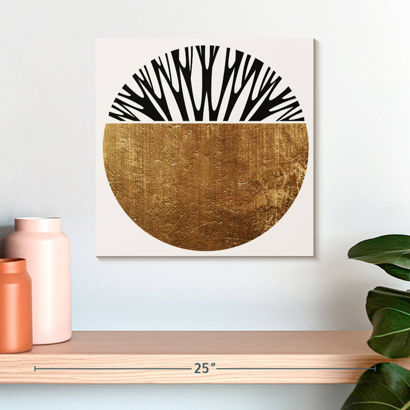 Avery Abstractika - Gold, 16" H x 16" W