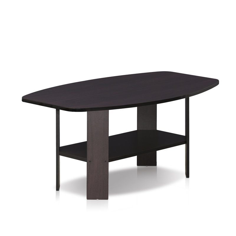 Table basse avec rangement Sarwan, Noyer foncé, Noyer foncé