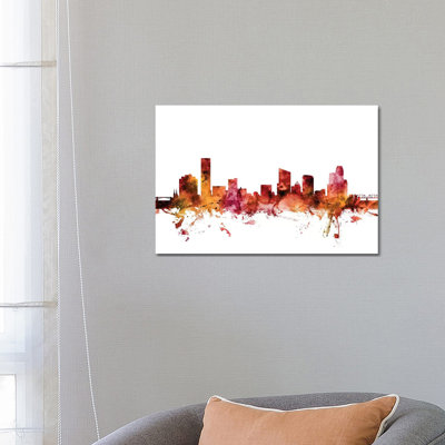 Grand Rapids, Michigan Skyline by Michael Tompsett - Wrapped Canvas Gallery-Wrapped Canvas Giclée