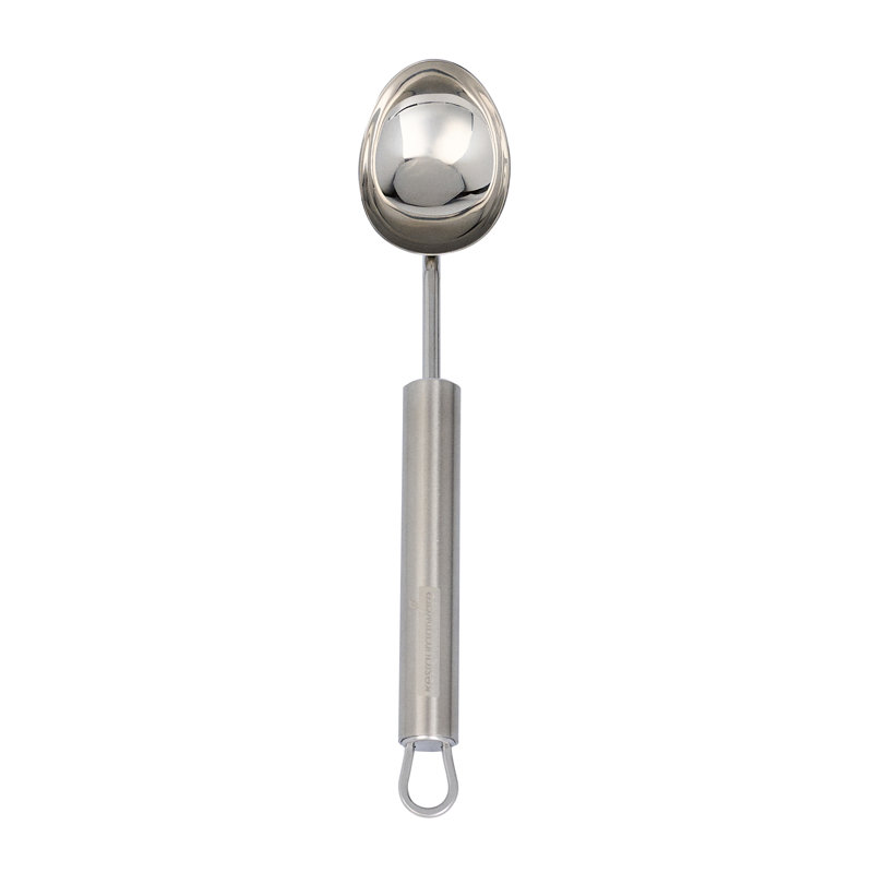 Cuillère à crème glacée en acier inoxydable pour restaurant - cuillère à crème glacée robuste standard allemand avec poignée ergonomique, lavable au lave-vaisselle - cuillère de cuisine pour gelato, sorbet, melon