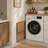 Home Laundry Hamper — Natural-Tone Woven Rattan Style (110L) | Lidded, Portable With Handles, Foldable Storage | Includes Two Removable Liner Bags-447928960