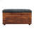 Buffalo Hide Leather Storage Trunk