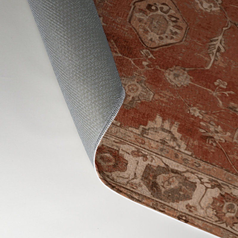 Tapis intérieur et extérieur brun Overdyed, Rectangle 9 pi x 12 pi
