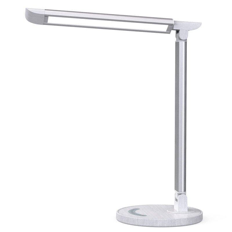 Adjustable USB Desk Lamp, White/Gray
