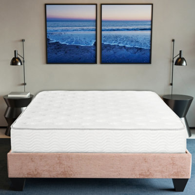 9 po Matelas à ressorts ensachés blanc simple TG