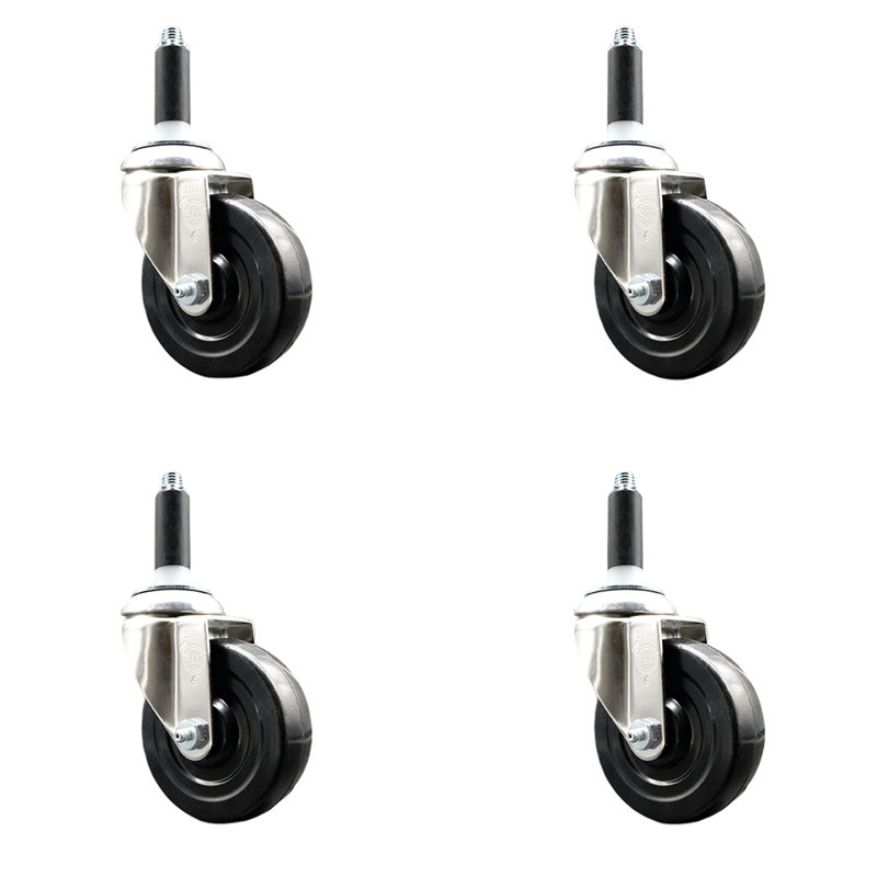 Ensemble de roulettes extensibles en acier inoxydable 316SS