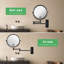Miroir grossissant mural 8 po, miroir de meuble-lavabo double face pour salle de bain-821752334-821752332-821752333
