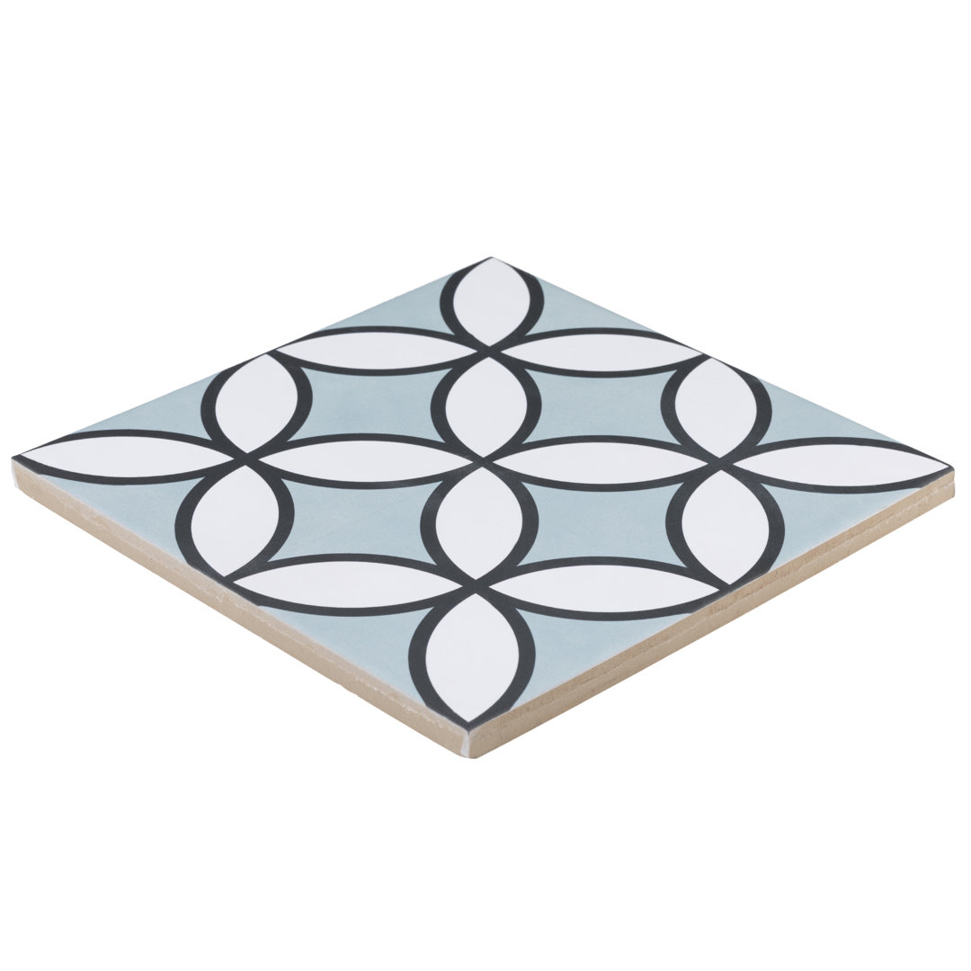 Bold 8" x 8" Porcelain Wall & Floor Tile Industry Tile 