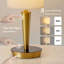 Lampe de chevet tactile en bronze avec ports de chargement USB-C et USB-A, intensité lumineuse réglable sur 3 niveaux, ampoule E26 incluse