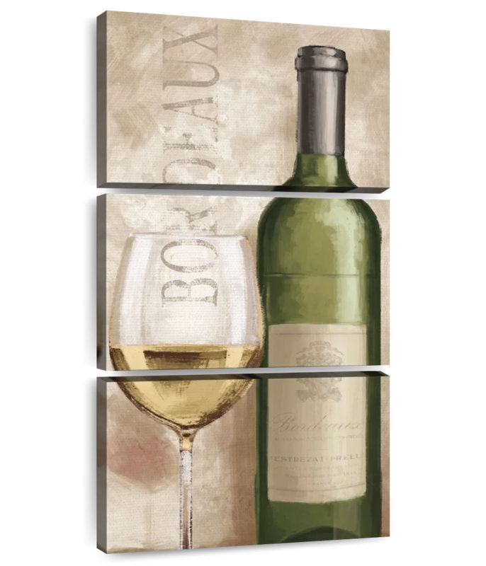 Vin blanc à Paris, H 32 po x l 15 po
