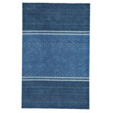 Gava Hand Loomed Wool Oriental Area Rug in Blue