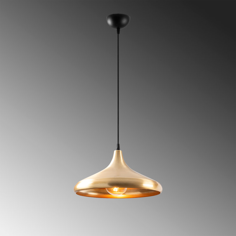 Luminaire suspendu conique à 1 lumière Poar