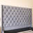 Wood Frame Panel Bed with Upholstered Headboard-1122340219