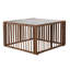 Ensemble modulaire de patio 7 pièces en osier, canapé d'extérieur avec coussin et table basse-655753492