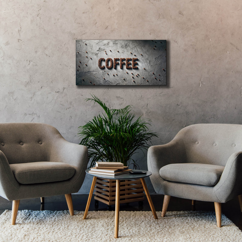 «Concrete Coffee» par Rey Klimt, art mural, H 20 po x l 40 po