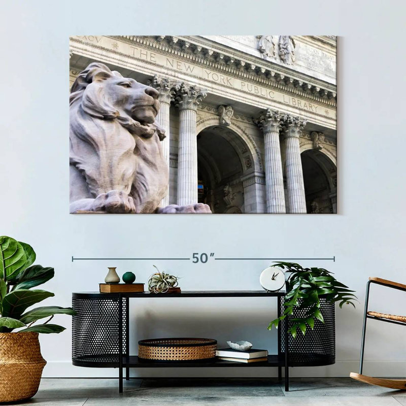 Lilie NYC Public Library, 34" H x 51" W