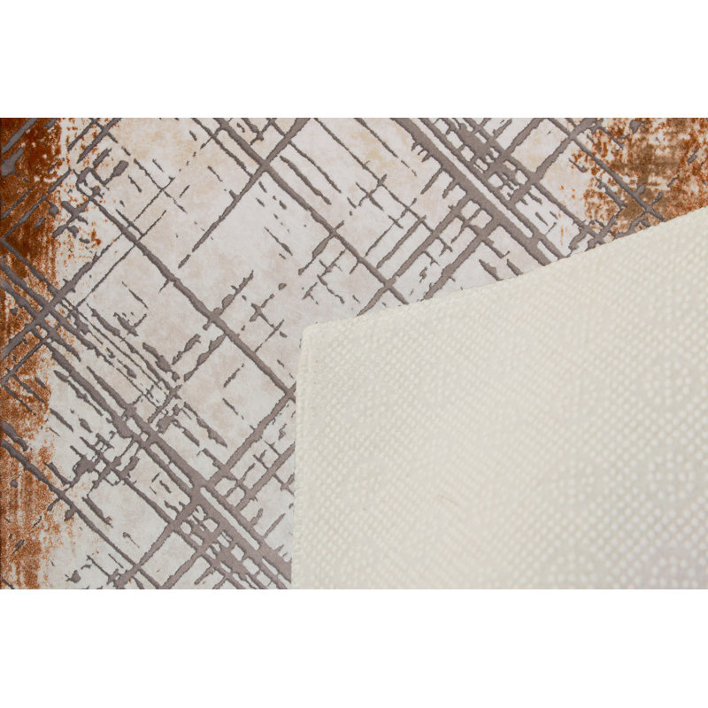 Tapis tissé de qualité supérieure, 2,6 x 4,0 pieds | 100% polyester, antibactérien, antidérapant | Impression numérique 3D, lavable à la machine, hauteur des poils: 0,04 po | Idéal pour le salon, la chambre à coucher et la décoration intérieure