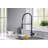 Euro Collection High-Arc Single Handle Kitchen/Bar Faucet with 2-Function Pull-Down Spring Spout Sprayer - Oil Rubbed Bronze-36866005