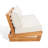 Despina 70.1'' Wide Straight Teak Loveseat with Cushions-100260198