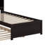 Lit plateforme avec lit gigogne et tablettes de rangement-86914850-132565650